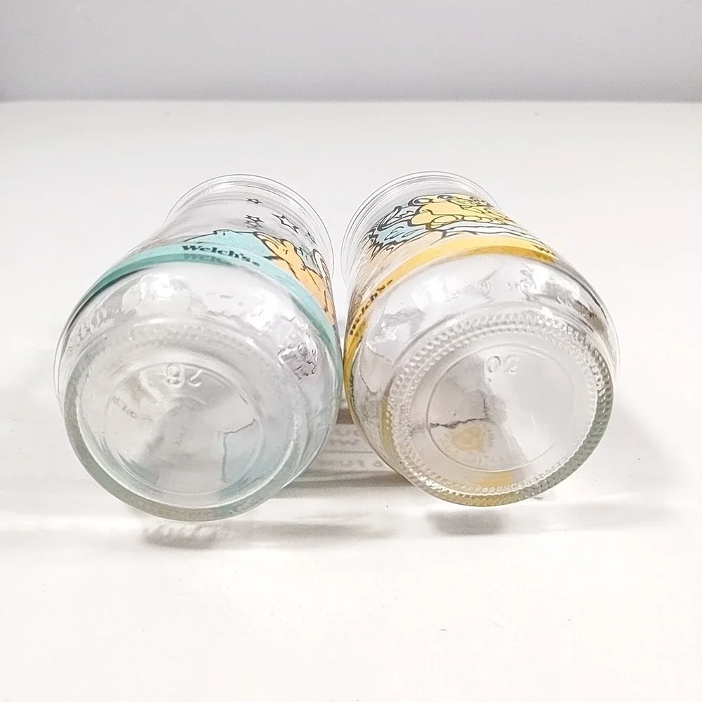VTG 1998 Welchs Jelly Jar Glasses Lion King II Simba Muppet In Space Fozzie Bear